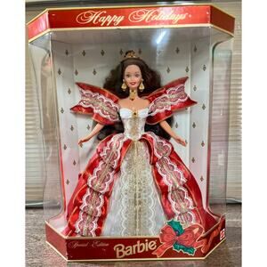 Vintage Mattel 10th Anniversary Happy Holidays Barbie